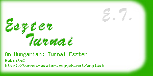 eszter turnai business card